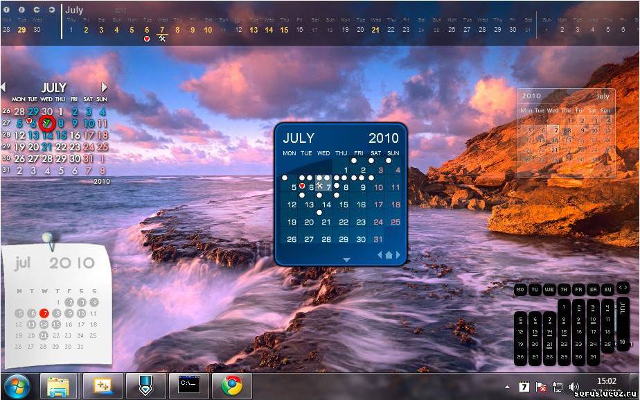 Rainlendar 2.13 Build 128 86х64 - Многофункциональный Календарь на